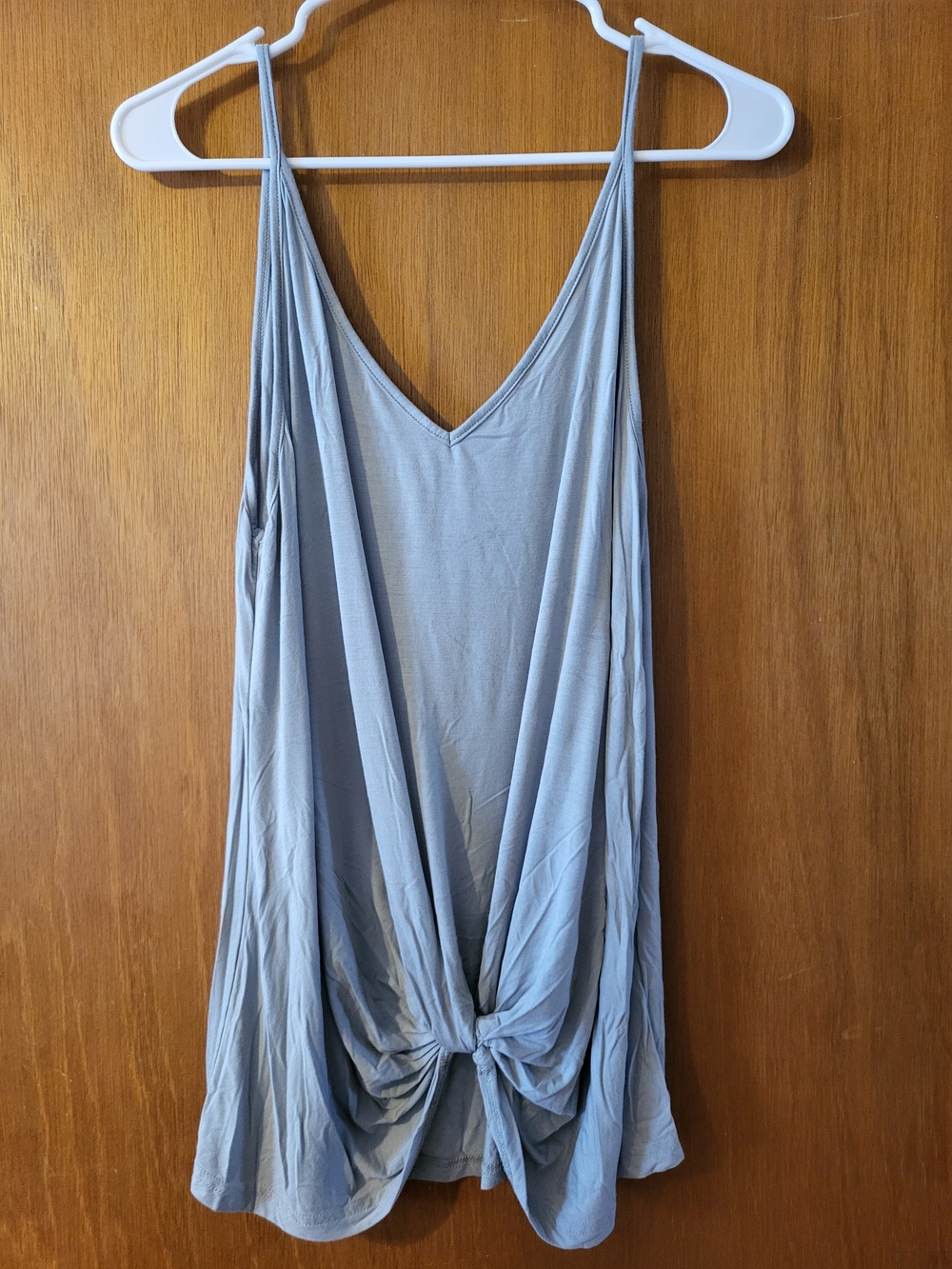 Gray Knot Front Tank Top